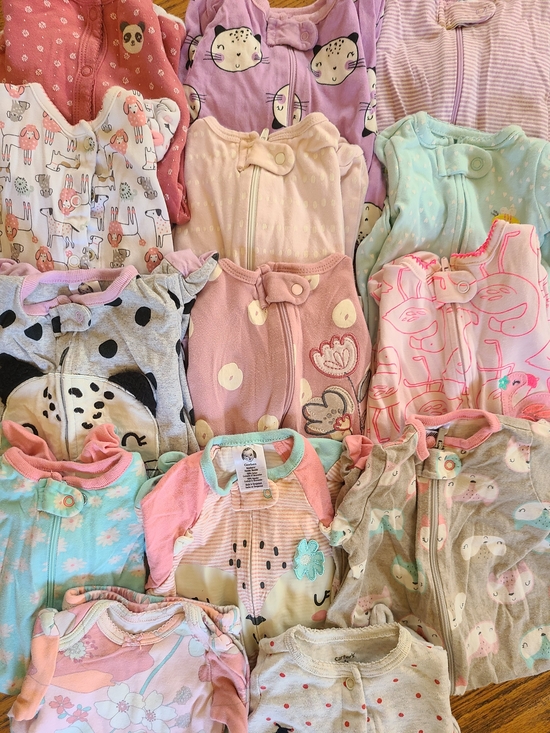Other - 14 Baby Girl Sleepers- Newborn